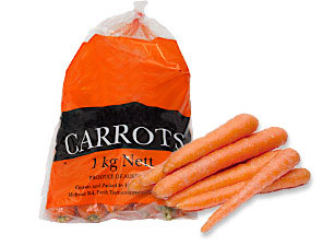 CARROT PREPACK 1KG /EA  胡萝卜1公斤/袋