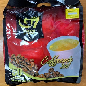 G7 INSTANT COFFEE 3IN1 800G  G7即溶3合1咖啡50袋入共800克