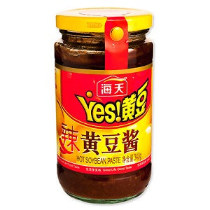 HT YES SOY BEAN SAUCE HOT 340G  海天辣黄豆酱340克