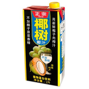 YS COCONUT CREAM JUICE 1L  椰树天然椰子汁1升