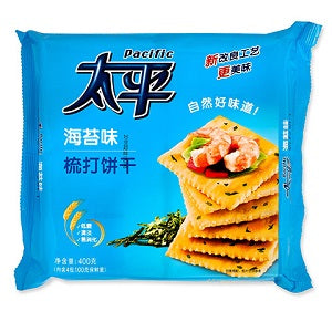 PACIFIC SEAWEED CRACKER 400G  太平海苔梳打饼400克