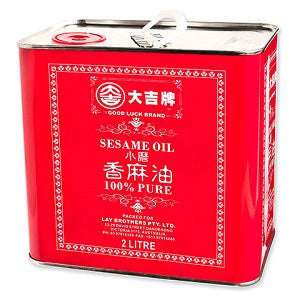 GL SESAME OIL 2L  大吉香麻油铁桶2升装