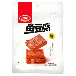 WL SPICY FISH TOFU SNACK 180G  卫龙香辣味鱼豆腐180克