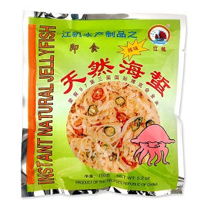 JF INSTANT JELLY FISH HOT 150G  江帆即食海蜇辣味150克