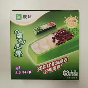 MN MUNG BEAN ICE CREAM 6PC  蒙牛绿色心情6入