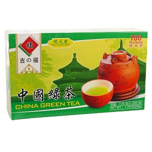 JZF GREEN TEA 200G  吉之福绿茶(100枚入)200克