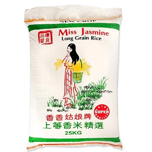 MISS JASMINE RICE 25KG  香姑娘泰国香米25公斤