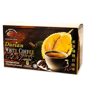 DF DURIAN WHITE COFFEE 400G  龙果牌榴莲白咖啡400克