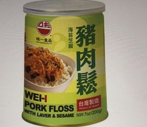 WY PORK FLOSS SEAWEED 200G  味一海苔芝麻猪肉松200克