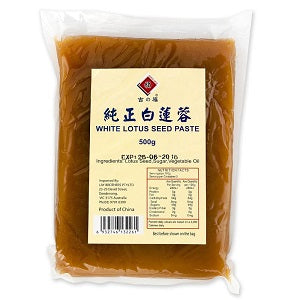 JZF WHITE LOTUS PASTE 500G  吉之福纯正白莲蓉500克