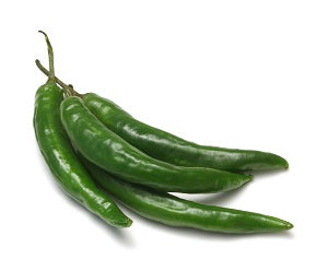 CHILLI LONG GREEN 300G/PK  细长绿色辣椒300克/袋