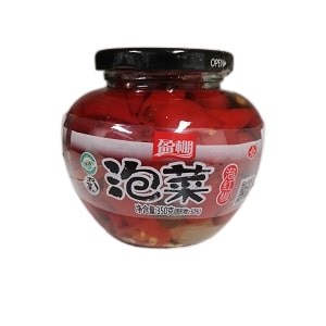 YP PICKLED RED CHILLI 350G  盈棚红泡椒350克