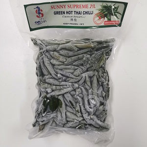 SS GREEN CHILLI 500G  冷冻绿辣椒500G