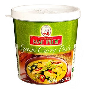 MAEPLOY GREEN CURRY PASTE 400G  MAELOY绿咖哩酱400克