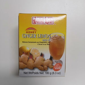 GK GINGER LEMON DRINK 180G  新加坡蜂蜜柠檬姜晶速溶180克