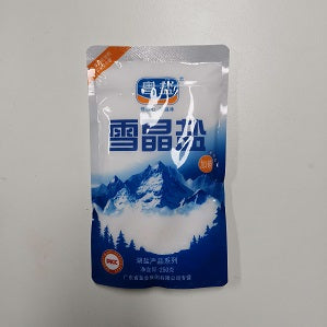 YY SNOW CRYSTAL LAKE SALT 250G  粤盐加碘雪晶盐250克