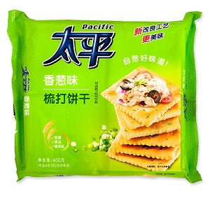 PACIFIC S/ONION CRACKER 400G  太平香葱梳打饼400克