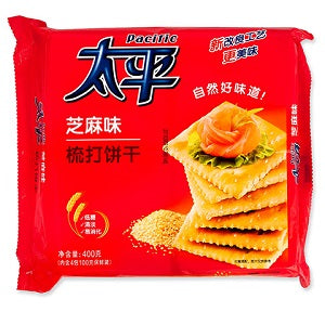 PACIFIC SESAME CRACKER 400G  太平芝麻梳打饼400克