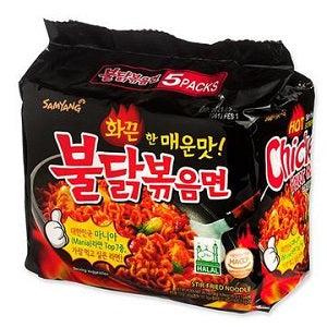 SY HOT CHICKEN NOODLE 5PK  韩国超辣火鸡面5连包