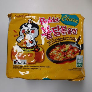 SY HOT CHICKEN NDL CHEESE 5PK  韩国超辣火鸡面芝士味5连包