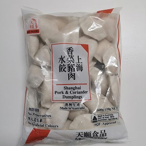 ABC DUMPLING CORIANER PRK 600G  天顺香菜猪肉水饺600克