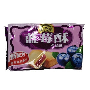 XFJ BLUEBERRY CAKE 182G  徐福记蓝莓酥182克