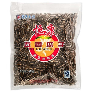 HK SPICED SUNFLOWER SEEDS 380G  恒康五香味瓜子380克