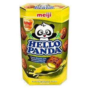 MEIJI HELLO PANDA MATCHA 50G  美即熊猫饼干抹茶味50克