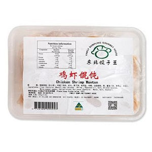 FG WONTON CHICKEN SHRIMP 100G  东北饺子王鸡虾馄饨100克