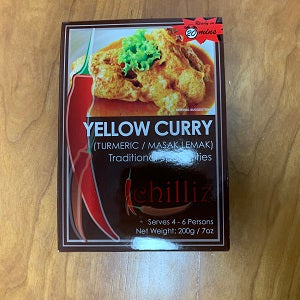 CHILLIZ YELLOW CURRY 200G  马来西亚黄咖喱即煮酱料200克