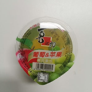 XZL JELLY GRAPE APPLE 200G  喜之郎葡萄苹果肉果冻200克