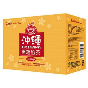 CASA OKINAWA MILK TEA 15PC  卡萨冲绳黑糖奶绿15连包